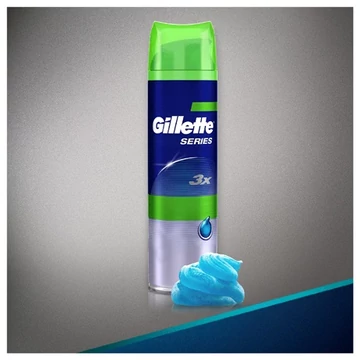 Gillette Series 3X borotvagél 200ml Soothing Aloe Sensitive