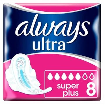 Always Ultra Super Plus eü.betét 8db 