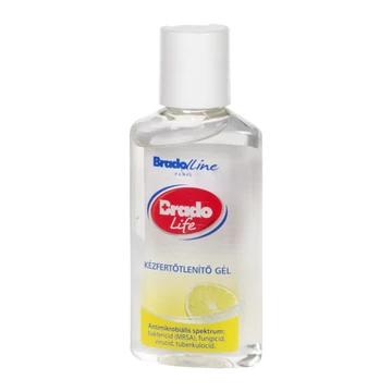 Bradolife kézfertőtlenítő gél 50ml Citrom