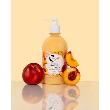 Charlotte foly.szappan pumpás 500ml nektarin joghurt kivonattal 