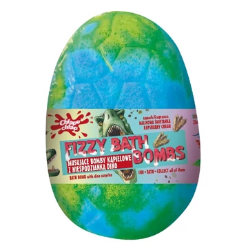 Chlapu Chlap Szikrázó dinoszaurusz tojás fürdőbomba Kóla illattal 140g