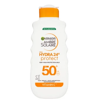 Garnier Ambre Solaire Hydra24/48 Hidratáló naptej 175ml 50faktor 