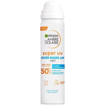 Garnier Ambre Solaire Super UV Overmakeup-Fényvédő spray arcra 75ml 50+faktor