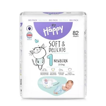 Bella Happy Soft&Delicate Pelenka Newborn 2-5kg 82db-os