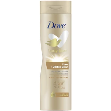 Dove testápoló 250ml Care+Visible Glow Light to Medium 