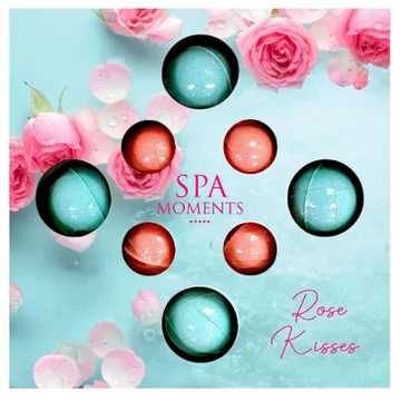 Spa Moments fürdőbomba ajándékcsomag - Rose Kisses 4x30g 4x20g