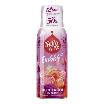 Frutta Max Bubble12 gyümölcsszörp 500ml Tutti-Frutti +DRS