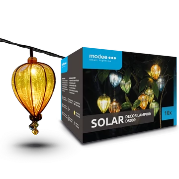 Modee Lighting LED Szolár Napelemes Lampion 10db-os 4,9m DS009