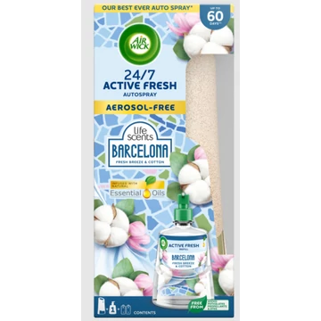 Airwick autómata légfrissítő készülék+ut. 228ml Barcelona-Fresh Breeze&Cotton