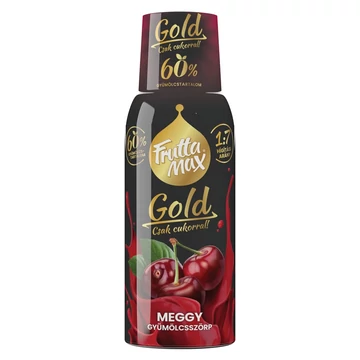 Frutta Max Gold gyümölcsszörp 500ml Meggy+DRS