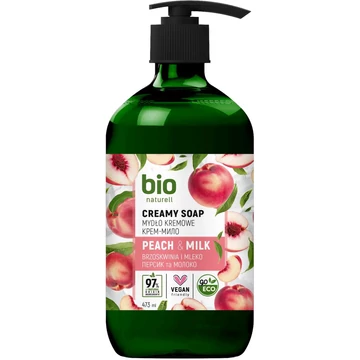 Bio Naturell folyékony krémszappan 473ml pumpás Barack