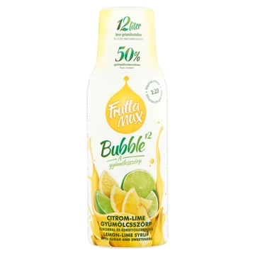 Frutta Max Bubble12 gyümölcsszörp 500ml Citrom-Lime +DRS