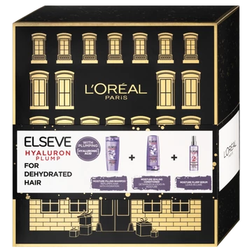 L'ORÉAL Elseve Hyaluron Plump ajándékcsomag (sampon 250ml+balzsam 200ml+szérum 150ml)
