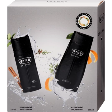 STR8 ajándékcsomag (dezodor+tusfürdő) Original