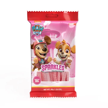 Mancs őrjárat Sparkles Strawberry Sour Belt-Epres savanyú gumiszíj 80g