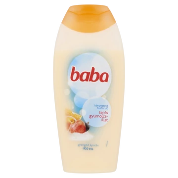 Baba tusfürdő 400ml Tej és Gyümülcsillat