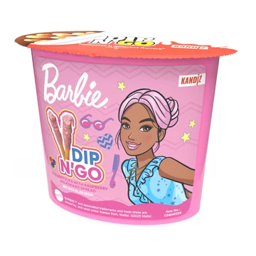 Barbie Dip N' Go Málnás tejturmixkrém és ropogós pálcikák 55g