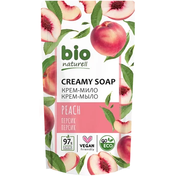 Bio Naturell folyékony szappan 460ml utántöltő Barack 