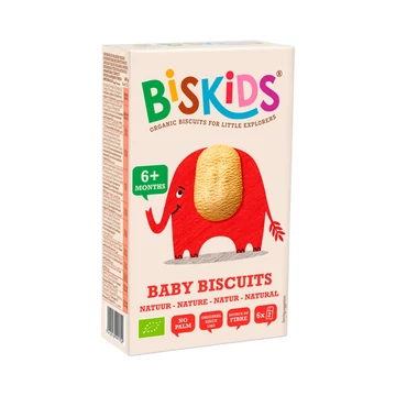 Biskids Baby Biscuits biokeksz 120g Natúr keksz gyerekeknek 6 hónapos kortól 