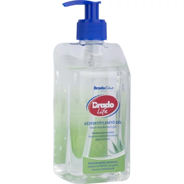 Bradolife kézfertőtlenítő gél 500ml Aloe Vera