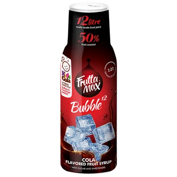 Frutta Max Bubble12 gyümölcsszörp 500ml Cola +DRS