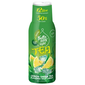 Frutta Max Bubble12 gyümölcsszörp 500ml Light Citromos Zöld Tea +DRS