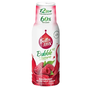 Frutta Max Bubble12 gyümölcsszörp 500ml Málna +DRS