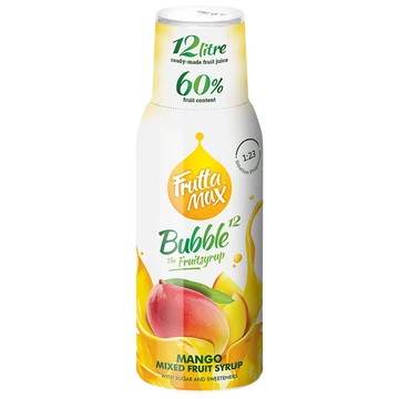 Frutta Max Bubble12 gyümölcsszörp 500ml Mangó +DRS