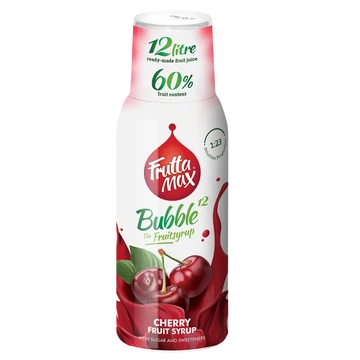 Frutta Max Bubble12 gyümölcsszörp 500ml Meggy +DRS