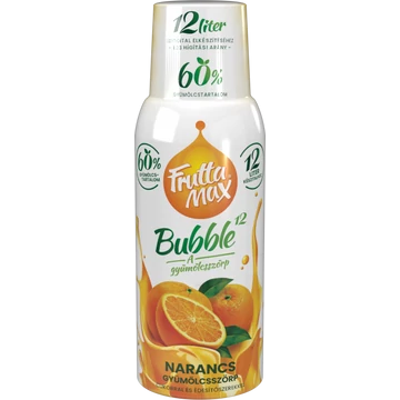 Frutta Max Bubble12 gyümölcsszörp 500ml Narancs +DRS
