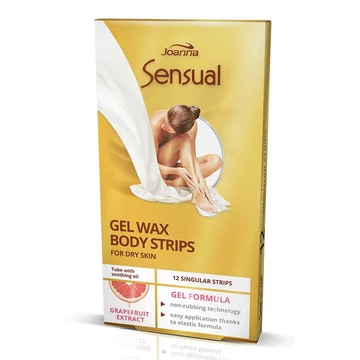 Joanna Sensual Szőrtelenítő gyantacsík testre Grapefruit kivonattal 6*2 db
