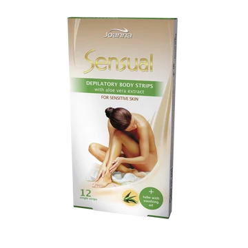 Joanna Sensual Szőrtelenítő szalag testre Sensitive Aloe