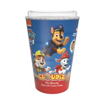 Mancs őrjárat Cloudiz Pohár mini keksz 125g kakaókrémmel töltve