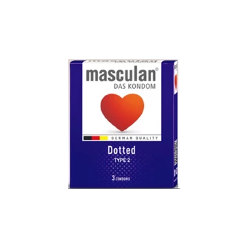 Masculan óvszer 3db-os Dotted