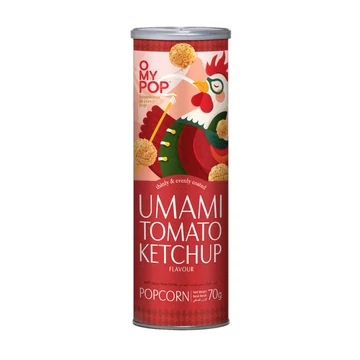 OMYPOP popcorn 70g Umami ketchup ízű-Umami tomato ketchup 
