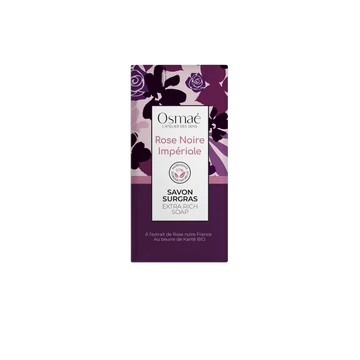 Osmaé Extra Rich soap 100gr Imperial Black Rose-Rose Noire Impériale 