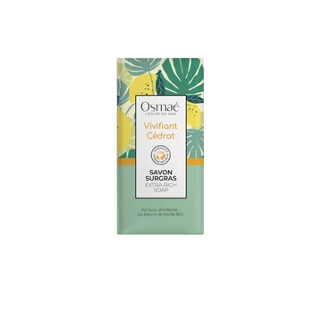 Osmaé Extra Rich soap 100gr Invigorating Cedrat-Vivifiant Cédrat 