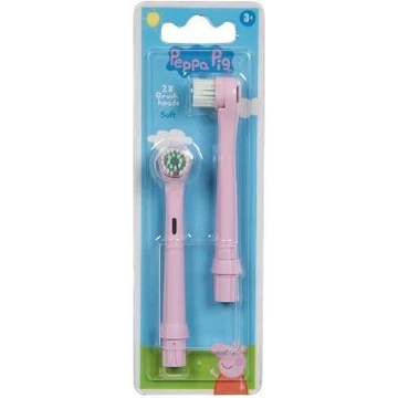 Peppa Malac 2db pótkefe Pink elemes gyermek fogkeféhez