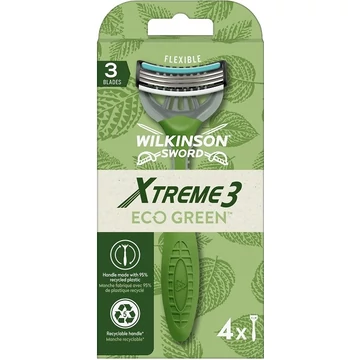Wilkinson Extreme3 ECO Green Sensitive 4db-os férfi eldobható borotva