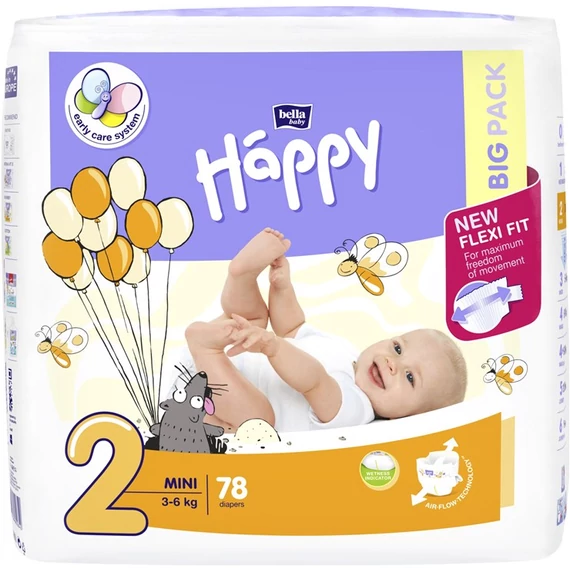 Bella Baby Happy Pelenka Mini 78db-os (2-es méret)