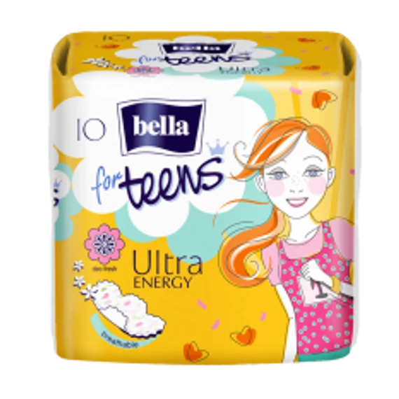 Bella for Teens eü.betét 10db-os Energy (sárga)