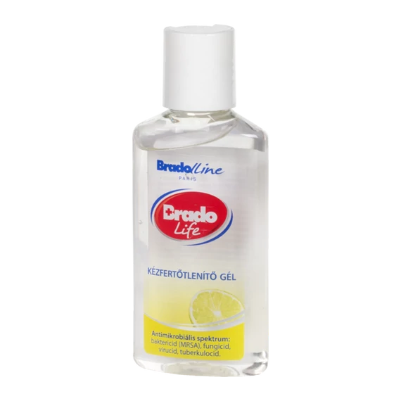 Bradolife kézfertőtlenítő gél 50ml Citrom