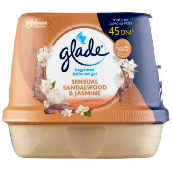 Glade fürdőszobai légfrissítő zselé 180gr Sensual Sandalwood&Jasmin
