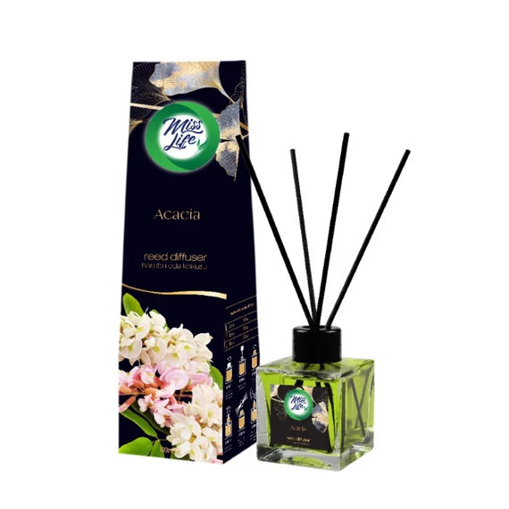 Miss Life Bamboo pálcikás légfrissítő 100ml Acacia