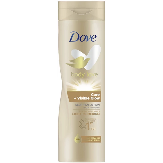 Dove testápoló 250ml Care+Visible Glow Light to Medium 