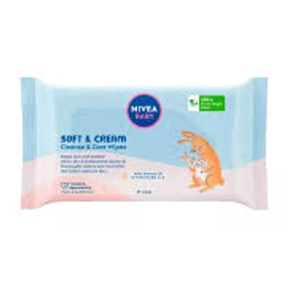 Nivea Baby popsitörlő 57db Soft&Cream
