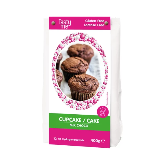 Tasty me glutén- és laktózmentes cupcake/torta mix - csokoládés 400g