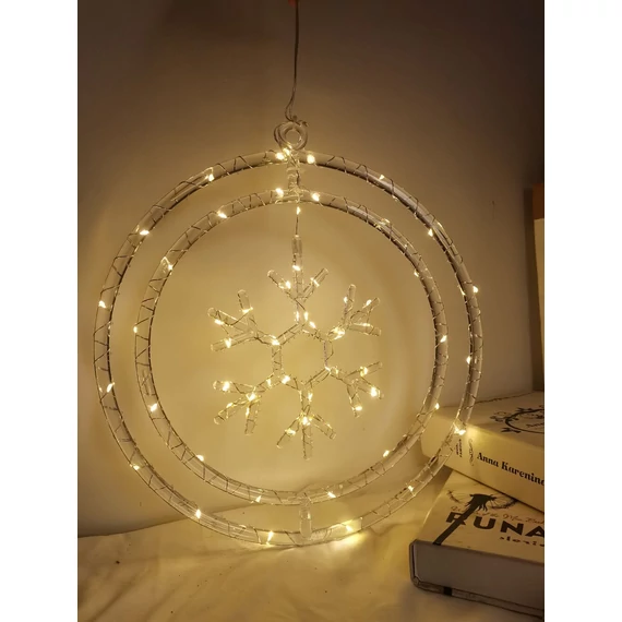 Modee Karácsonyi LED Dekoráció Ablakra Elemes C3009