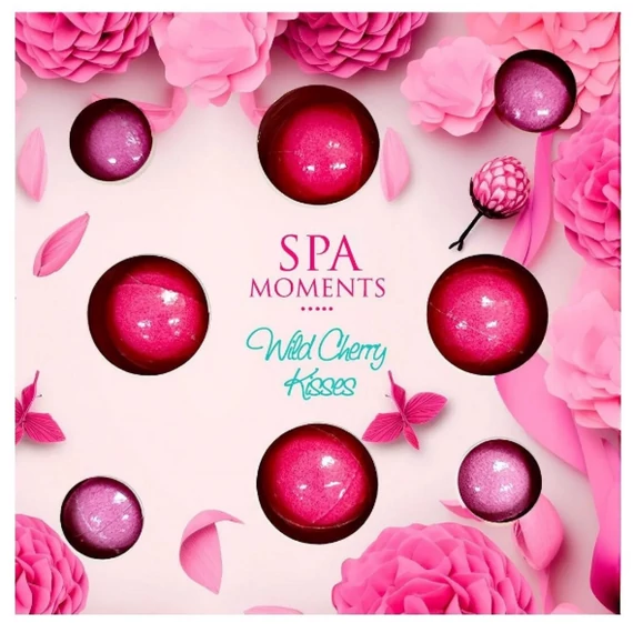 Spa Moments fürdőbomba ajándékcsomag - Wild Cherry 4x30g 4x20g