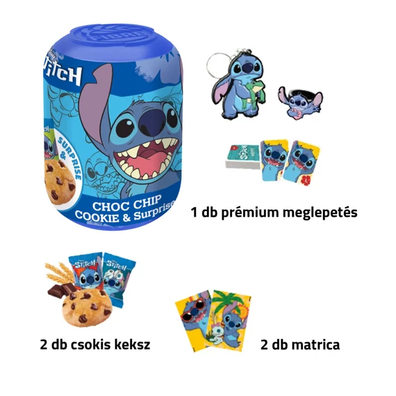 Stitch Meglepetés kapszula csokis keksszel 11g 